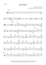 So What - Miles Davis drum sheet music