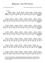 Into the Groove - Madonna drum sheet music
