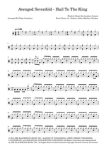 Hail to the King - Avenged Sevenfold drum sheet music