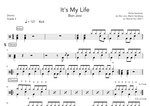 It's My Life - Bon Jovi drum sheet music