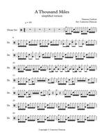 A Thousand Miles - Vanessa Carlton drum sheet music