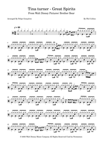Great Spirits - Phil Collins drum sheet music