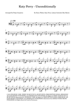 Unconditionally - Katy Perry drum sheet music