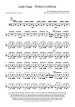 Perfect Celebrity - Lady Gaga drum sheet music