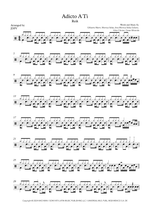 Adicto a Ti - Reik drum sheet music
