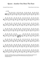 Another One Bites the Dust - Queen drum sheet music