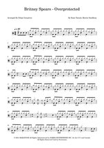 Overprotected - Britney Spears drum sheet music