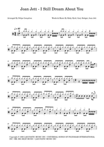 I Still Dream About You - Joan Jett drum sheet music