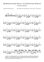 (I've Had) the Time of My Life - Bill Medley & Jennifer Warnes drum sheet music