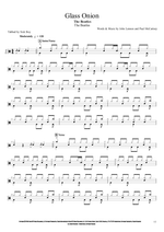 Glass Onion - The Beatles drum sheet music