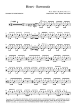 Barracuda - Heart drum sheet music