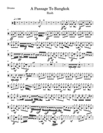 A Passage to Bangkok - Rush drum sheet music