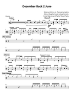 December Back 2 June - Alicia Keys drum sheet music