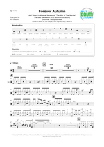 Forever Autumn - Justin Hayward drum sheet music