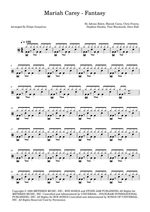 Fantasy - Mariah Carey drum sheet music