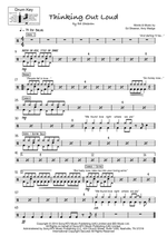 Thinking Out Loud - Ed Sheeran drum sheet music