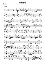 Yesterdays - Joshua Redman drum sheet music
