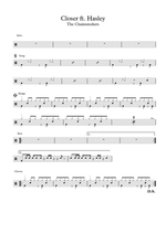 Closer (feat. Halsey) - The Chainsmokers drum sheet music