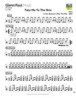 Take Me to the Riot - Stars drum sheet music