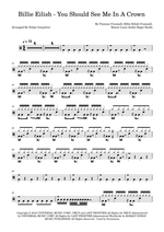 You Should See Me in a Crown - Billie Eilish drum sheet music