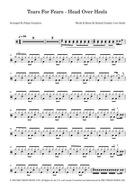 Head Over Heels - Tears for Fears drum sheet music