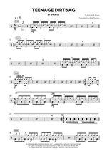Teenage Dirtbag - Wheatus drum sheet music