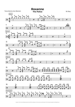Roxanne - The Police drum sheet music