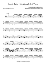 It's a Jungle Out There - Bonnie Tyler drum sheet music