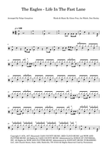 Life in the Fast Lane - Eagles drum sheet music