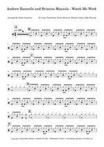 Watch Me Work - Andrew Rannells & Brianna Mazzola drum sheet music