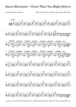 Closer Than You Might Believe - Alanis Morissette drum sheet music