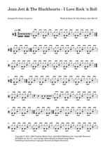 I Love Rock 'n' Roll - Joan Jett & The Blackhearts drum sheet music