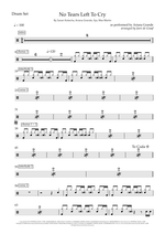 No Tears Left to Cry - Ariana Grande drum sheet music