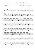 Shake Your Coconuts - Junior Senior drum sheet music