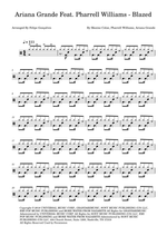 Blazed (feat. Pharrell Williams) - Ariana Grande drum sheet music