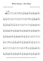 Now Mary - The White Stripes drum sheet music
