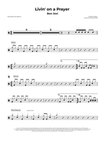 Livin' on a Prayer - Bon Jovi drum sheet music