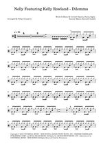 Dilemma (feat. Kelly Rowland) - Nelly drum sheet music