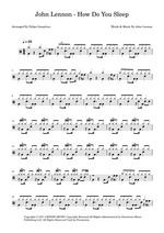 How Do You Sleep? - John Lennon drum sheet music