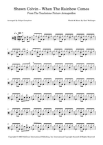 When the Rainbow Comes - Shawn Colvin drum sheet music