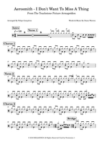 I Don't Want to Miss a Thing - Aerosmith drum sheet music