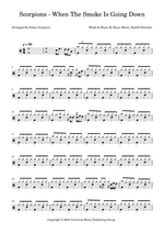 When the Smoke Is Going Down - Scorpions drum sheet music