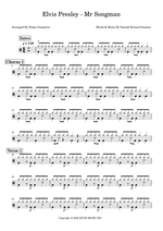 Mr. Songman - Elvis Presley drum sheet music