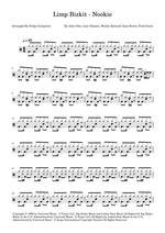 Nookie - Limp Bizkit drum sheet music