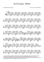 Mobile - Avril Lavigne drum sheet music