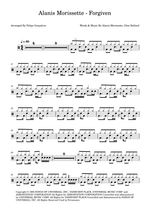 Forgiven - Alanis Morissette drum sheet music
