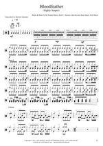 Bloodfeather - Highly Suspect drum sheet music
