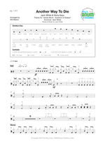 Another Way to Die - Jack White & Alicia Keys drum sheet music