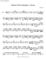 Maybe It Was Memphis - Pam Tillis drum sheet music