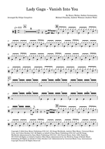 Vanish into You - Lady Gaga drum sheet music